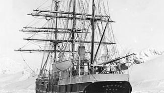 Scotia on Laurie Island (South Orkney Islands) during Scottish National Antarctic Expedition (1902-1904)