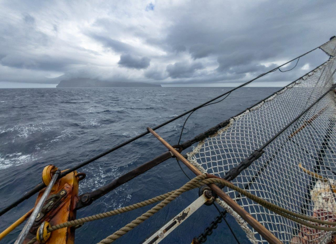 Arrival to Tristan da Cunha by Jordi Plana Morales