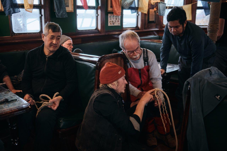 Motoring and Motorsailing our way towards Tristan da Cunha by Richard Simko