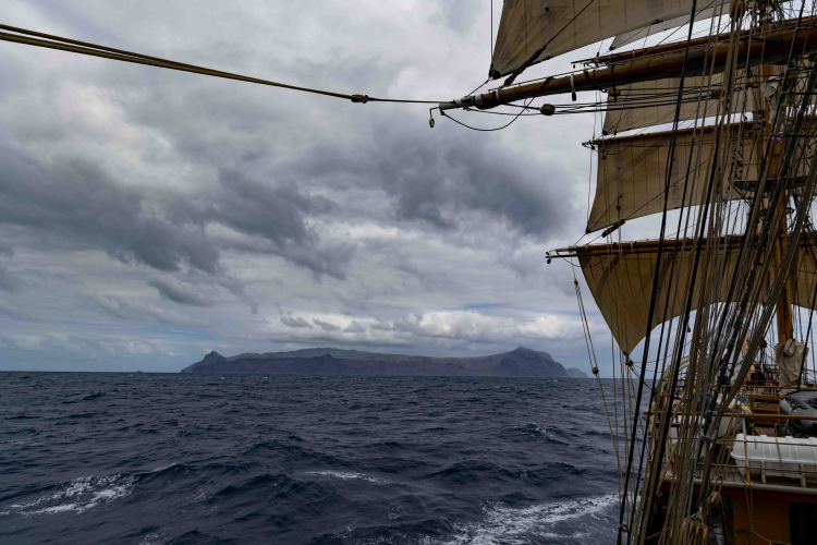 Sailing from St Helena by Marretje Adriaanse