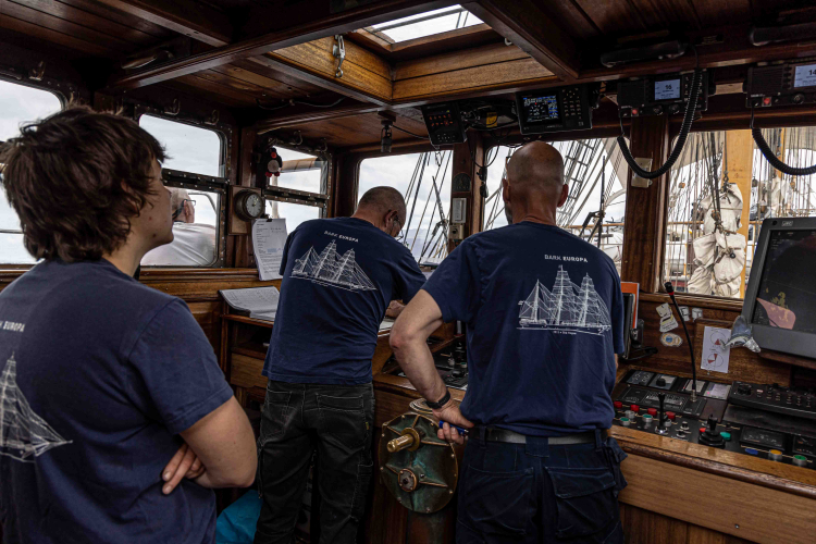 Sailing from St Helena by Marretje Adriaanse