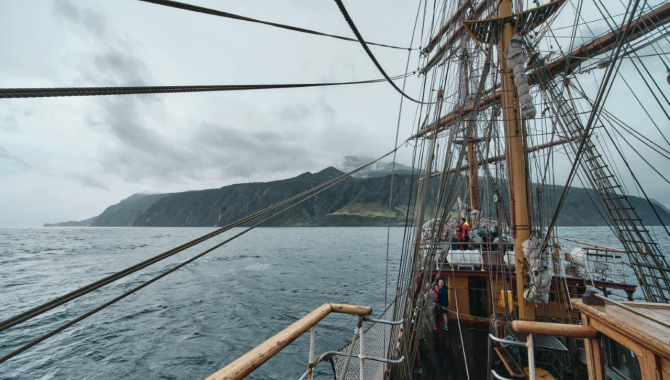 Arrival to Tristan da Cunha by Richard Simko