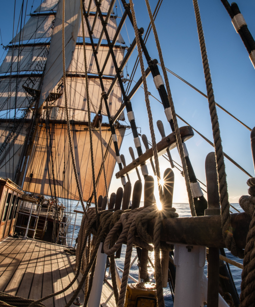 Bark EUROPA sets sail
