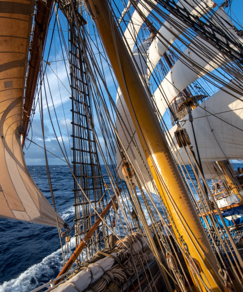 Ocean sailing on board Bark EUROPA