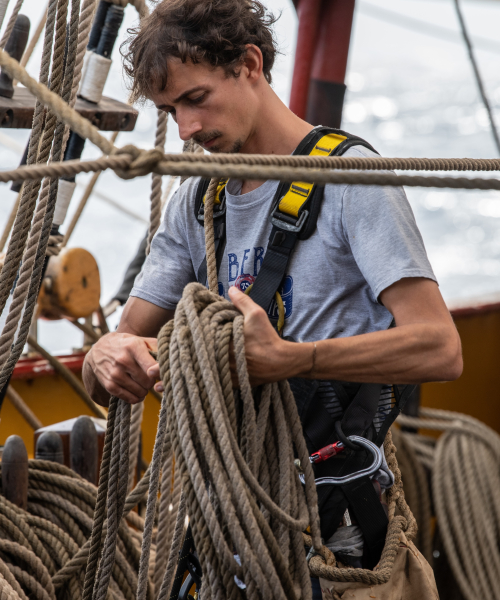 Sail handling and coiling