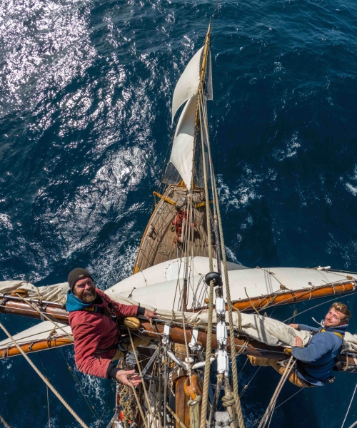 Aloft on the ocean