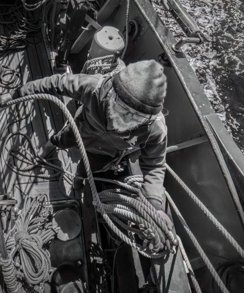 Rope handling during the Cape Horn crossing