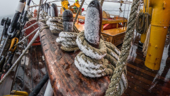 Freezing fog in the Scotia Sea