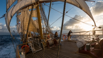 Lookout duty on an ocean crossing