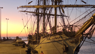Bark EUROPA in Walvisbay Namibia