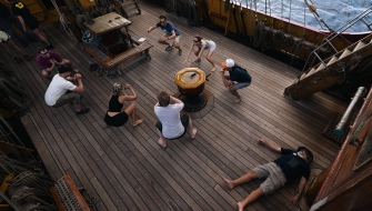 Naps on board Bark EUROPA