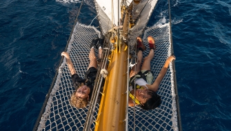 Naps on board Bark EUROPA