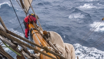 Sailing towards Cape Horn by Jordi Plana Morales