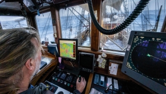 Sailing towards Cape Horn