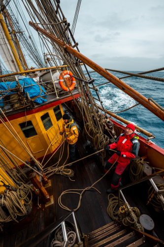 Benjamin Hardman - sailor on deck