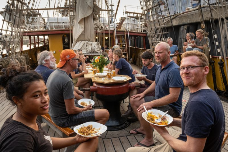 Galley - Meals on board - Bark EUROPA