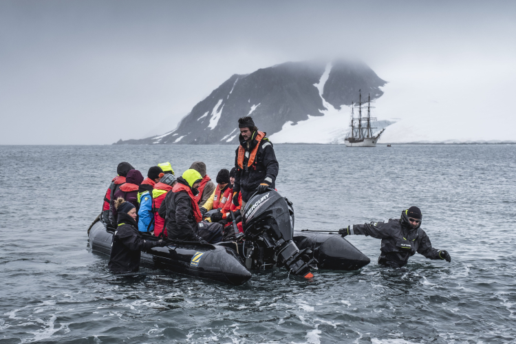 Zodiac in Antarctica