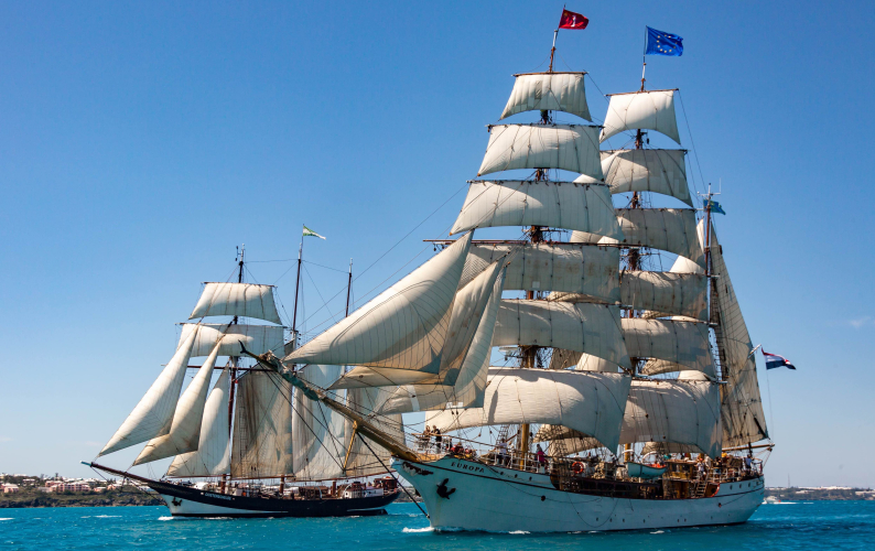 Tallships sailing together