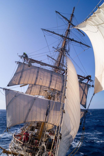 Last day at the Drake Passage. Strong winds and growing seas all the way until arrival to the South Shetland Islands. Jordi Morales