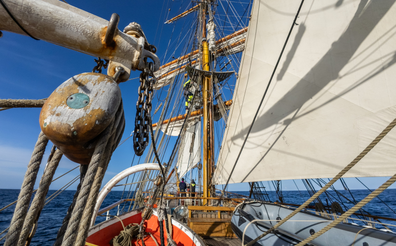 Passing Cape Horn - Variable and changeable winds - bark europa - Jordi Plana Morales