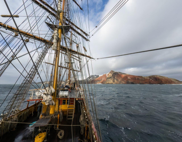 South Shetland Islands,  Deception Island (Telefon Bay and Whalers Bay)
