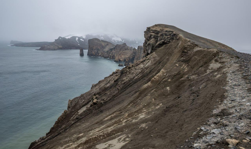South Shetland Islands,  Deception Island (Telefon Bay and Whalers Bay)