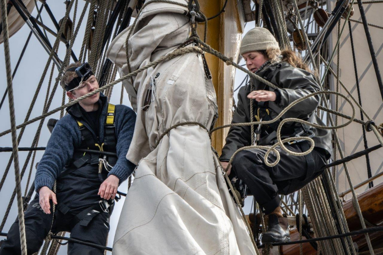 Bark EUROPA sailing to Antarctica