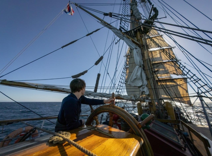 Pacific Ocean · Sailing North · Humboldt Current Bark EUROPA