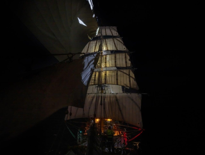 Desertores Islands · Islote Nihuel · Fur Seals · Cormorants · Sailing to Puerto Montt Bark EUROPA