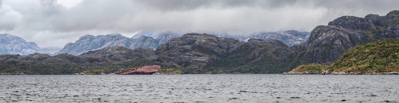 Magellan Straits and start sailing northwards along the Patagonian Fjords Bark EUROPA