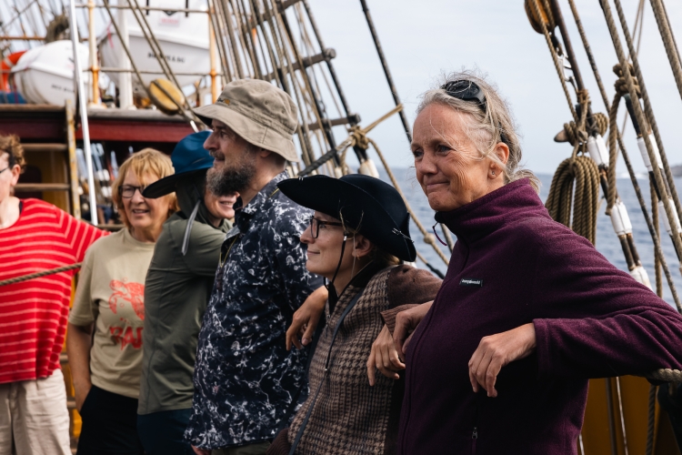 Bark EUROPA sailing from Easter Island Rapa Nui to Tahiti by Fraser Edward