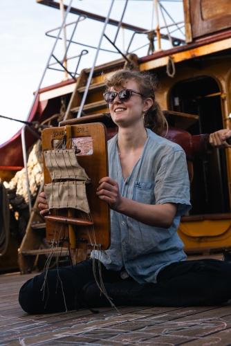 Bark EUROPA sailing from Rapa Nui to Pitcairn & Easter Island by Fraser Edwards