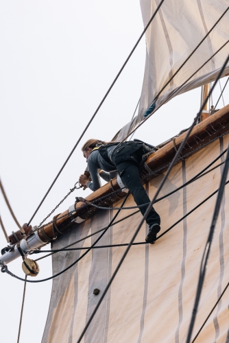 Bark EUROPA sailing from Rapa Nui to Pitcairn & Easter Island by Fraser Edwards