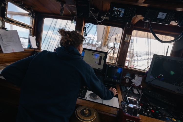 Bark EUROPA sailing from Rapa Nui to Pitcairn & Easter Island by Fraser Edwards