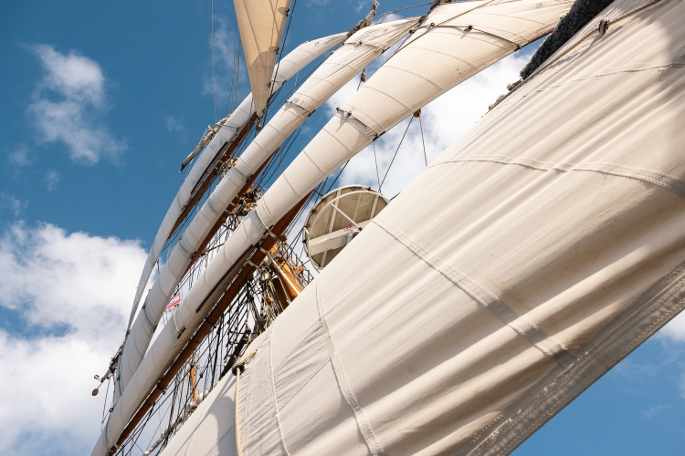 Bark EUROPA sailing from Rapa Nui to Pitcairn & Easter Island by Fraser Edwards
