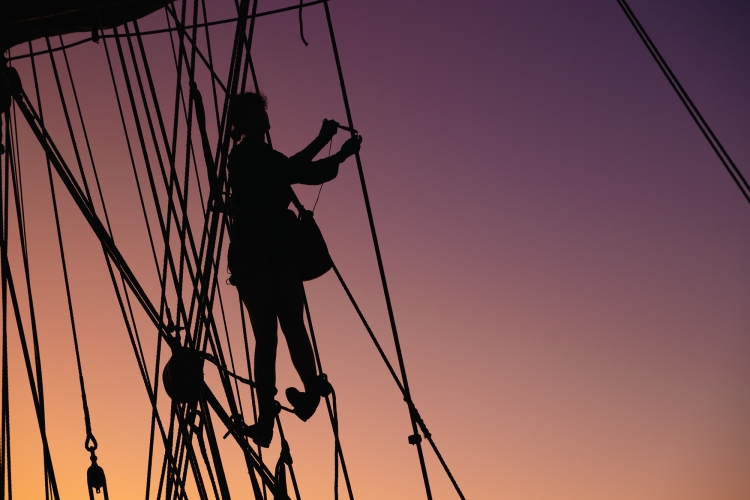 Bark EUROPA sailing from Rapa Nui to Pitcairn & Tahiti by Fraser Edwards