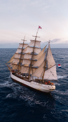 Bark EUROPA sailing from Rapa Nui to Pitcairn & Tahiti by Fraser Edwards