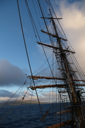 Bark EUROPA sailing to Easter Island/Rapa Nui
