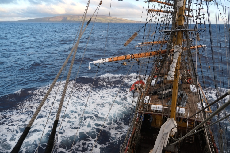 Bark EUROPA sailing to Easter Island/Rapa Nui