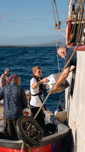 Bark EUROPA sailing from Easter Island Rapa Nui to Tahiti by Fraser Edward