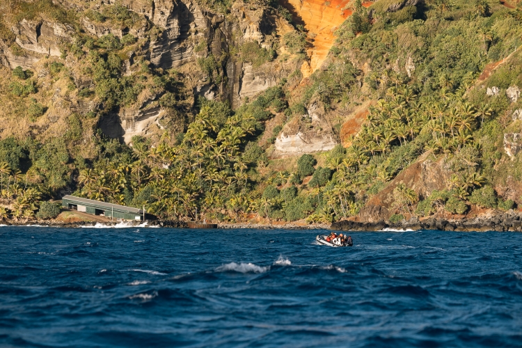 Bark EUROPA sailing Pacific Pitcairn Island by Fraser Edwards