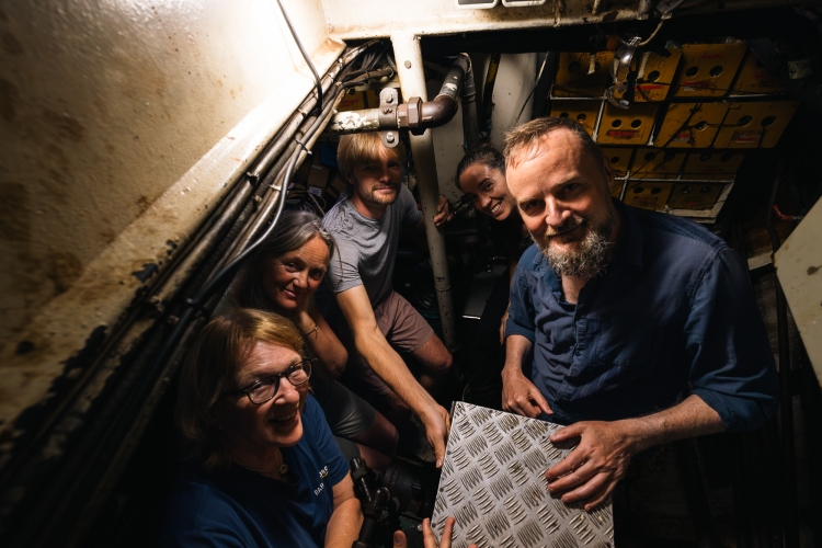 Dungeon tour below decks Bark EUROPA Fraser Edwards