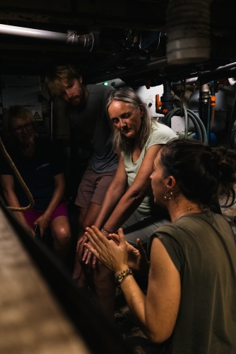 Dungeon tour below decks Bark EUROPA Fraser Edwards
