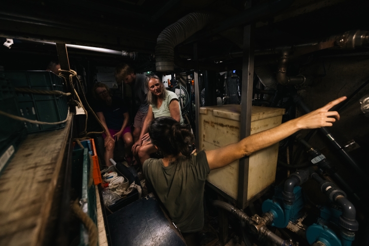 Dungeon tour below decks Bark EUROPA Fraser Edwards
