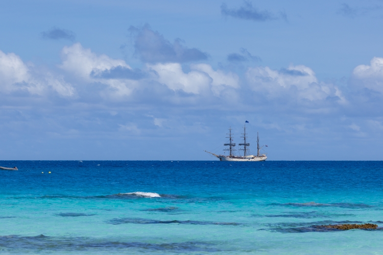 Bark EUROPA Fakarava Pacific Voyages Fraser Edwards