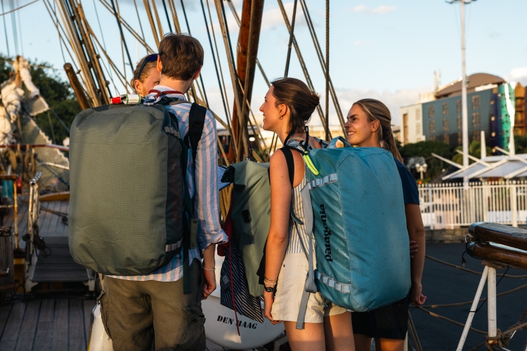 Bark EUROPA in Papeete Tahiti by Fraser Edwards