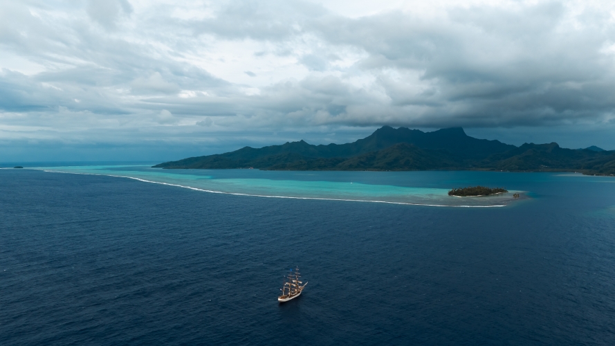 Bark EUROPA Raiatea by Fraser Edwards