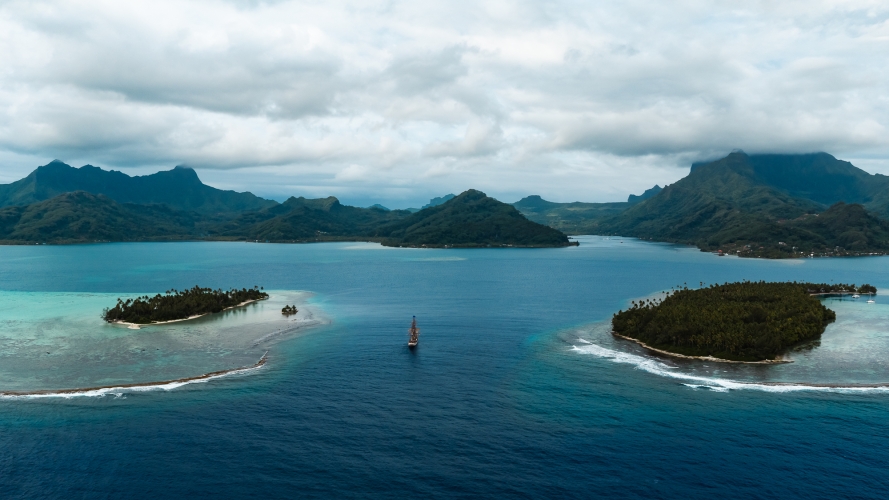 Bark EUROPA Raiatea by Fraser Edwards