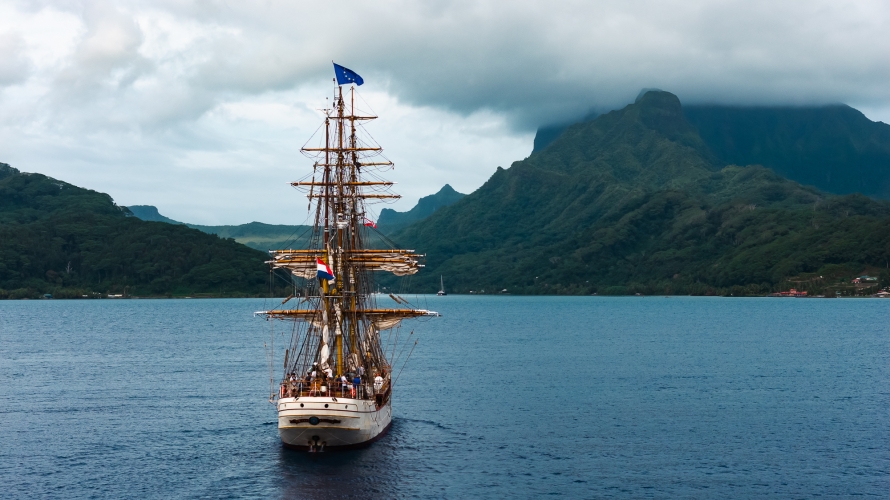 Bark EUROPA Raiatea by Fraser Edwards