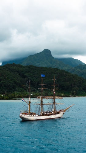 Bark EUROPA Raiatea by Fraser Edwards